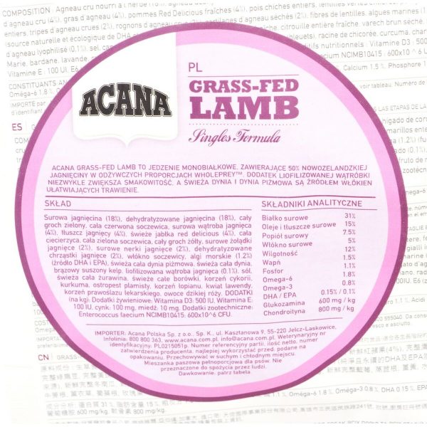 Voer Acana Grass-Fed Lamb 2 Kg
