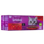 Kattenvoer Whiskas Classic Meals Kip Kalfsvlees Lam Vogels 40 x 85 g