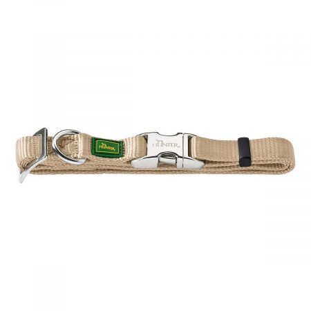 Hondenhalsband Hunter Alu-Strong Beige Maat M (40-55 cm)