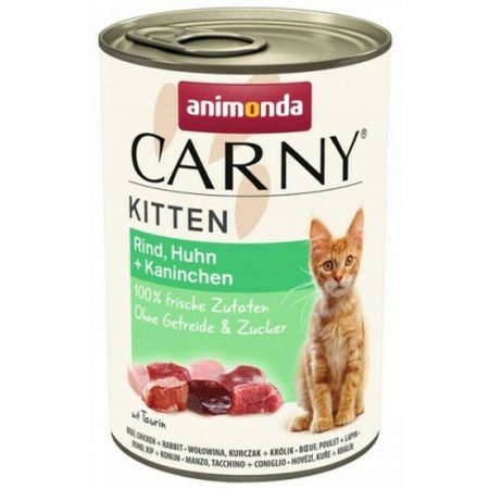 Kattenvoer Animonda Carny Kip Kalfsvlees Konijnenvlees 400 g